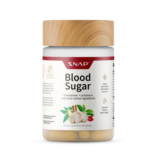 Snap Supplements Blood Sugar Blend – Glucose Support – 60 Capsules