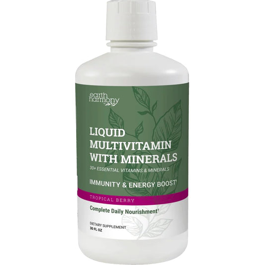 Earth Harmony Liquid Multivitamin – Energy & Immunity, 32 oz