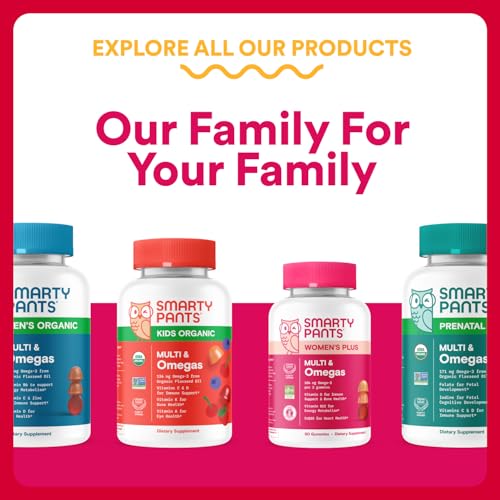 SmartyPants Organic Women’s Multivitamin – Biotin, Probiotics, Omega-3