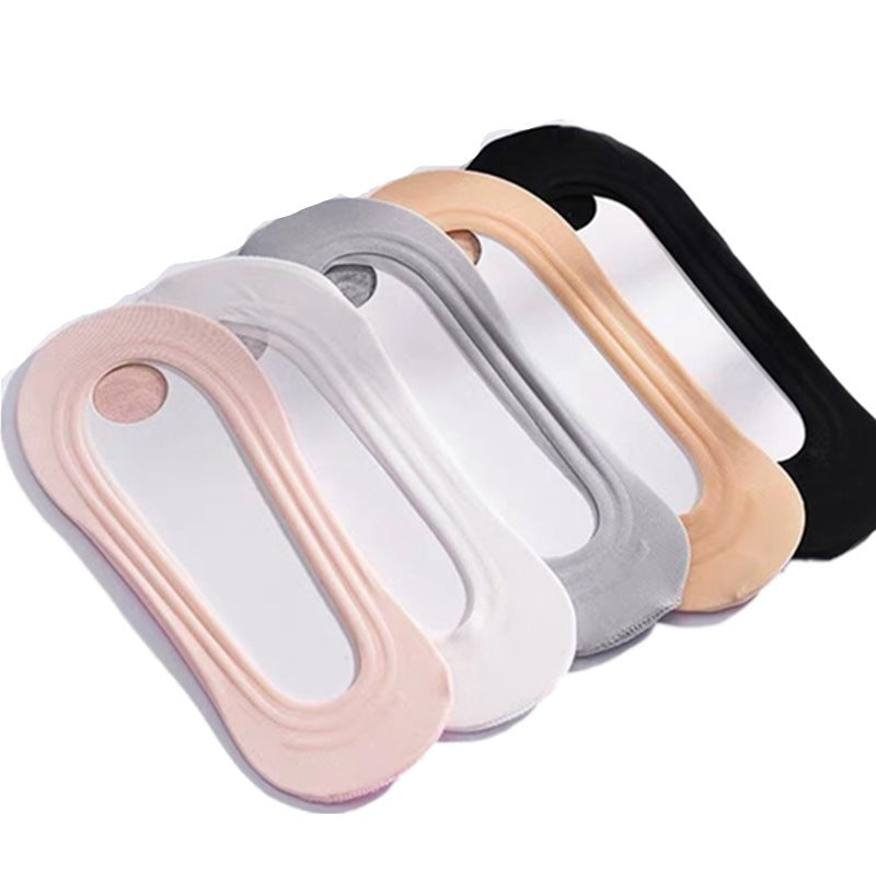 ( 1) Shallow Mouth Socks One-piece Ice Silk Invisible Socks (1)