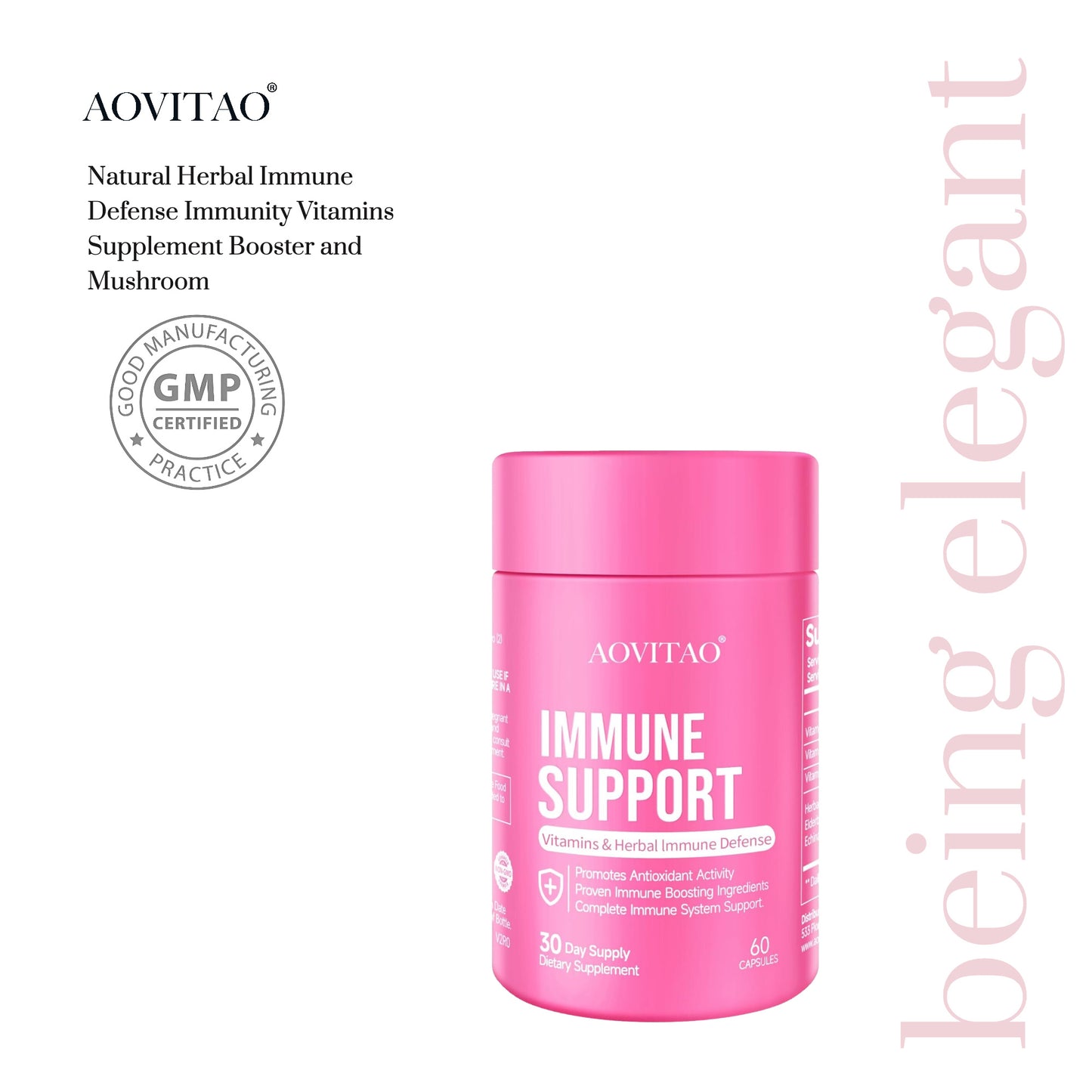 Herbal Immune Defense Supplement
✔️ With Lion’s Mane, Reishi, Chaga & More
✔️ Immune, Energy & Clarity Support
✔️ Vegan • Non-GMO • Daily Protection