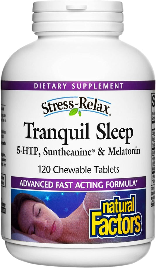 Natural Factors Tranquil Sleep – Chewable Nighttime Support Tabs