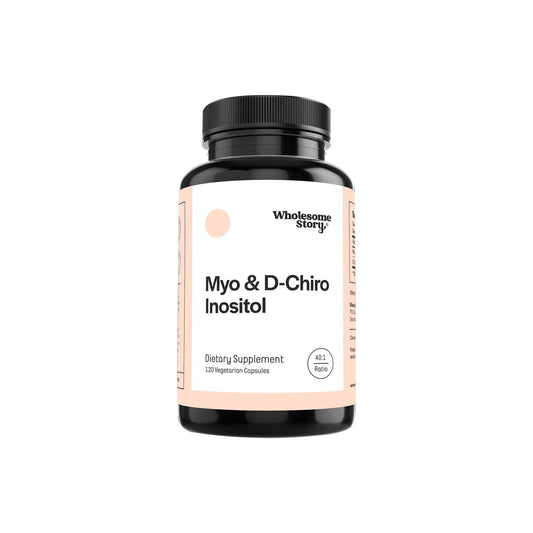Myo-Inositol & D-Chiro Inositol Supplement For Women | Fertility Supplements & Healthy Hormone Balance For Women | Myo Inositol Powder Capsules For Ovarian Support | Ideal 40:1 Ratio | 30 Day Supply