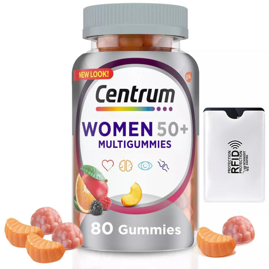 Centrum Silver Women 50+ MultiGummies – Gummy Vitamin with D3, B6, B12 (80)