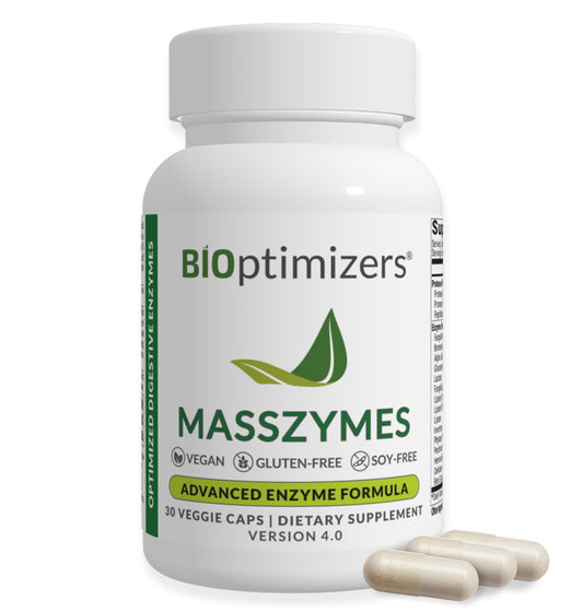 BIOptimizers MassZymes – Digestive Enzymes for Bloating & Gut Support
