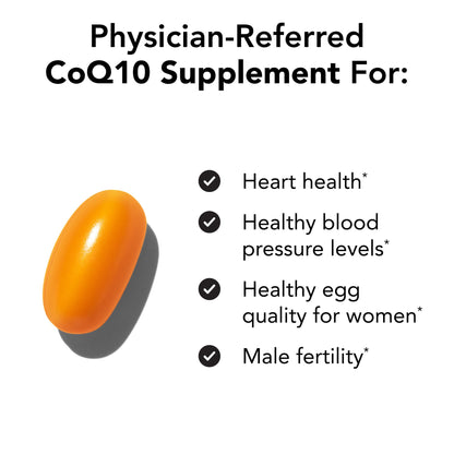 Theralogix NeoQ10 CoQ10 – Heart Health & Fertility Support – 90 Softgels