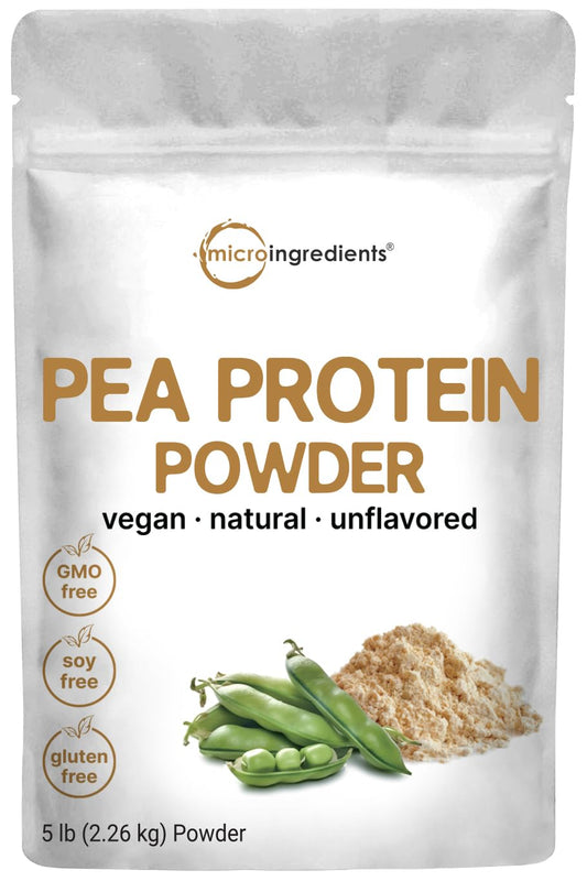 Micro Ingredients Pea Protein – Unflavored, 27g, Vegan, 5 lb