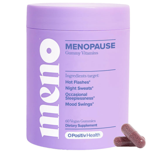 O Positiv MENO Vitamins for Menopause - Hormone-Free Menopause Supplement for Women - Black Cohosh & Ashwagandha KSM-66 - Helps Relieve Hot Flashes, Night Sweats, Mood Swings - 30 Servings (Pack of 1)