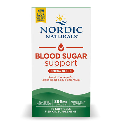 Nordic Naturals Blood Sugar – Omega-3, ALA & Chromium – 60 Softgels (69 characters)