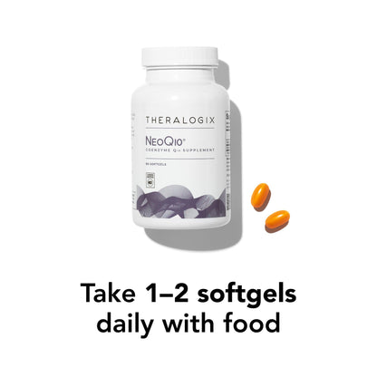 Theralogix NeoQ10 CoQ10 – Heart Health & Fertility Support – 90 Softgels