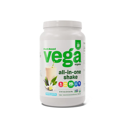 Vega Organic All-in-One Vegan Protein – French Vanilla, Keto, 1.5 lbs
Organic Plant Protein | French Vanilla | Keto Friendly | Daily Nutrition | 1.5 lbs

