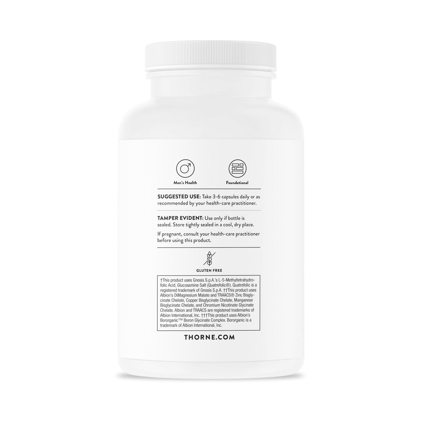Thorne Men's Multi 50+ – Prostate, Heart & Immune Support – 180 Ct