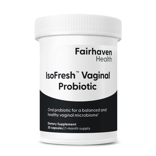 Fairhaven Health IsoFresh Vaginal Probiotics for Women | Supports Healthy pH Balance and Vaginal Odor* | One Per Day | Lactobacillus Blend | Gluten Free Supplement | 30 Capsules