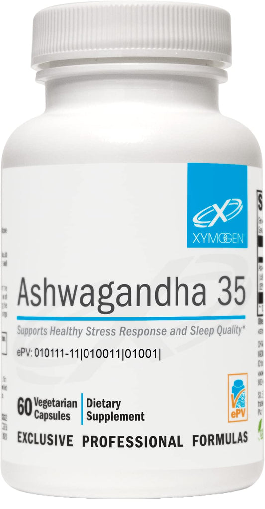 XYMOGEN Ashwagandha 35 – Stress, Sleep & Relaxation Support – 60 Capsules