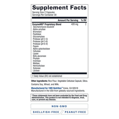 1MD EnzymeMD – 18 Digestive Enzymes for Bloating & Gas Relief – 2 Pack (68 characters)