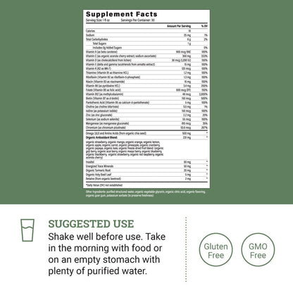 Earth Harmony Liquid Multivitamin – Energy & Immunity, 32 oz