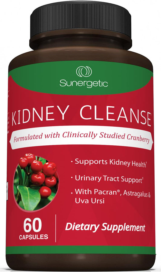 Premium Kidney Cleanse – Cranberry & Herbal Urinary Support – 60 Ct