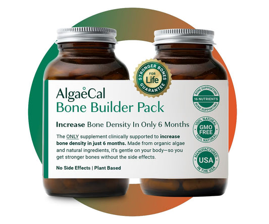AlgaeCal Bone Builder Pack – Plant-Based Calcium + K2, D3, Magnesium for Bone Strength