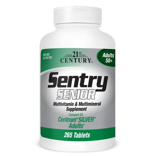 21st Century Sentry Senior Multivitamin – Daily Support for Adults 50+ 265 Ct