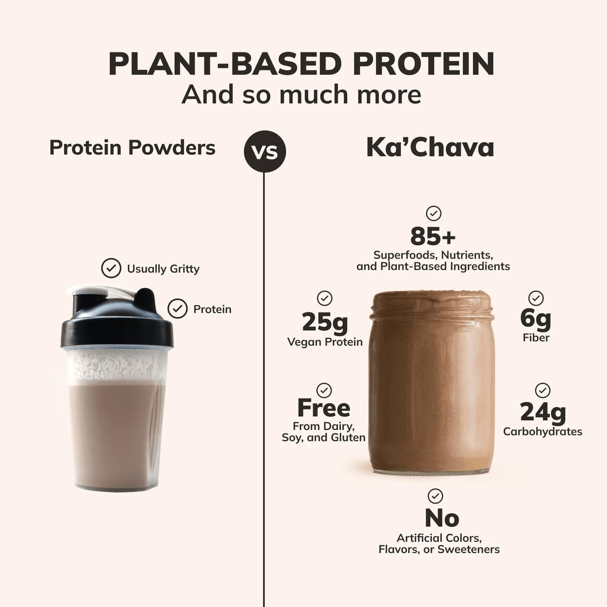 Ka’Chava All-in-One Nutrition Shake – Vegan Superfood Meal, 2 lb