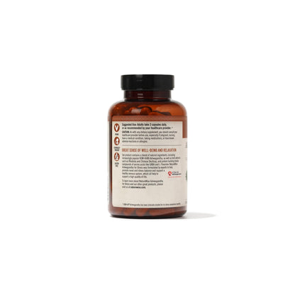 NatureWise Ashwagandha for Stress - With KSM-66 Extract, GABA, L-Theanine, Rhodiola Rosea - Herbal Mood & Sleep Support - Vegan, Non-GMO, Gluten-Free - 60 Capsules[1-Month Supply]