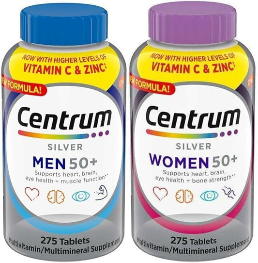 Centrum Silver 50+ Multivitamin 2-Pack – Heart, Brain & Bone Health 550 Ct