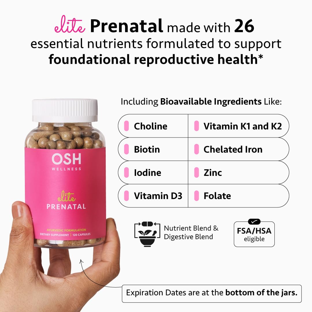 Ayurvedic Prenatal Vitamins – Folate, Choline, Iron, Iodine – 30 Ct
Gentle Prenatal | Bioavailable Folate | Brain & Thyroid Support | 30 Capsules