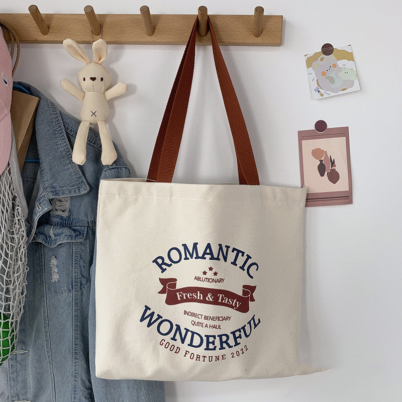 Large canvas crossbody and shoulder tote bag for everyday casual use