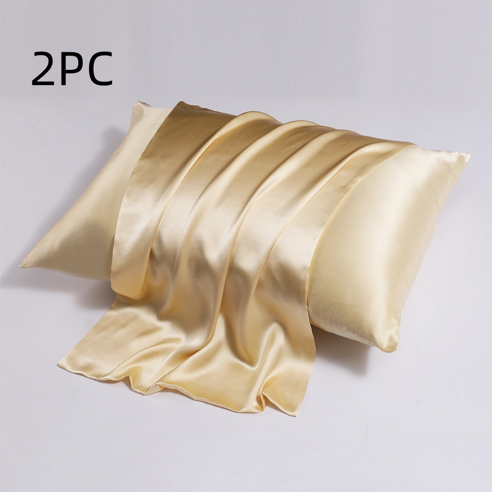 Zipper Silk Double-sided Pillowcase Household  (2)