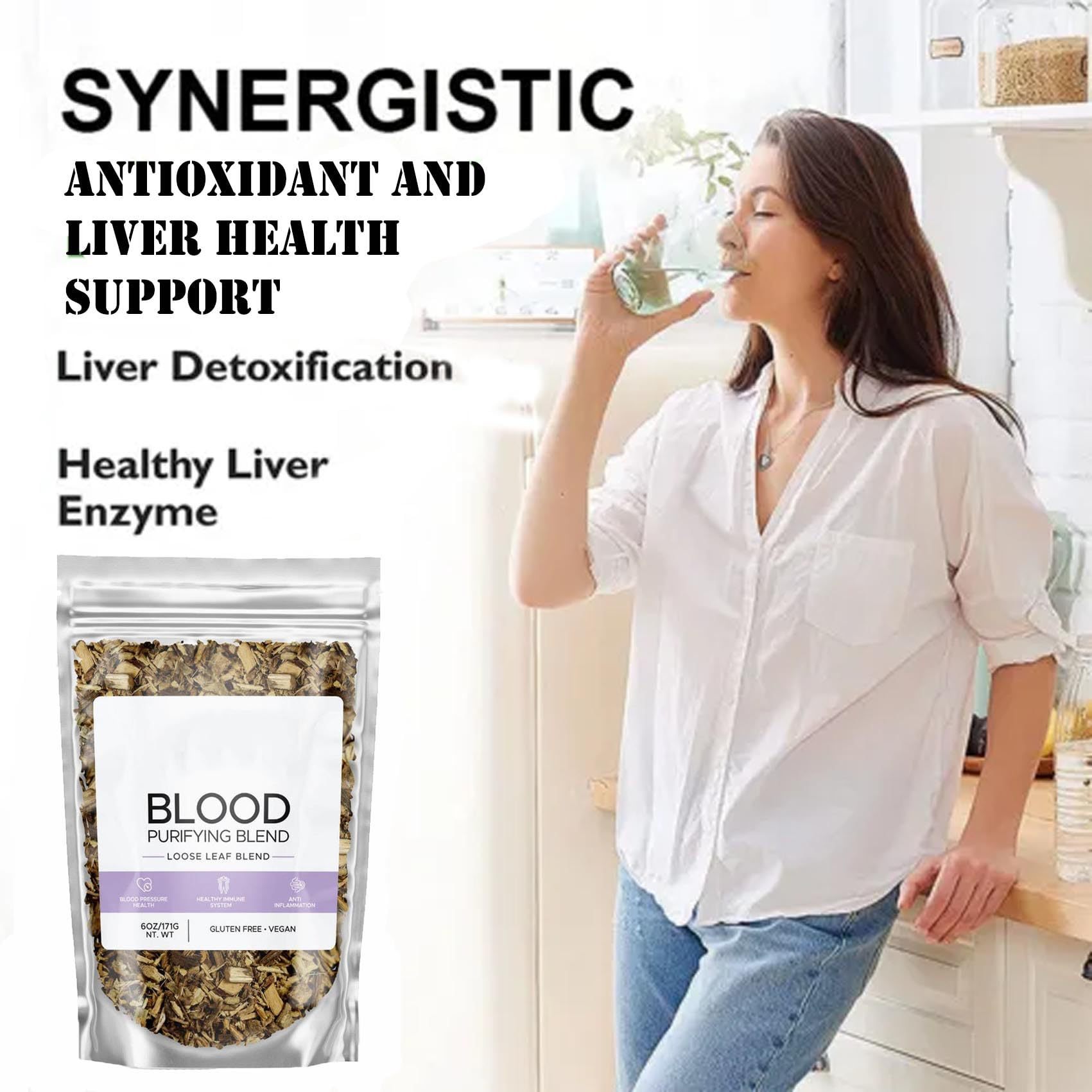 Blood Purification Herbal Tea
Caffeine-free detox blend for circulation, liver & skin health.