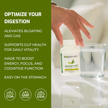 BiOptimizers Magnesium + MassZymes – Sleep, Brain & Digestion Aid