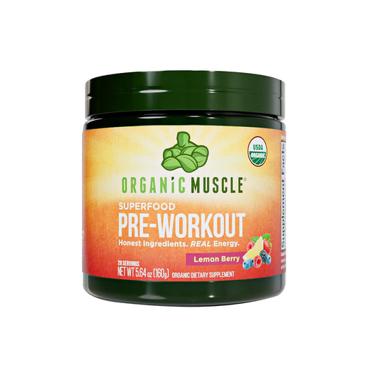 Organic Pre-Workout – Lemon Berry, Clean Energy, No Jitters, 20 Ct