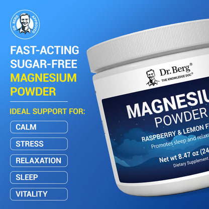 Dr. Berg Magnesium Glycinate Powder – Sleep & Stress Support 50ct