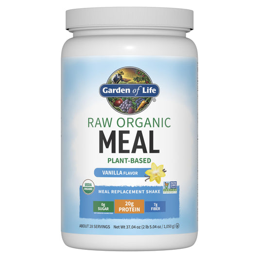 Garden of Life Vegan Meal Replacement – Vanilla, Plant Protein, 28 Servings