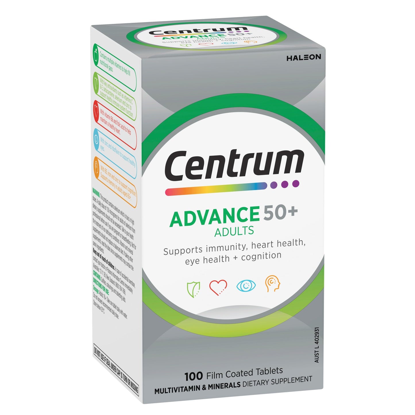 Centrum Advance 50+ – Multivitamin with Nutrients for Daily Wellness