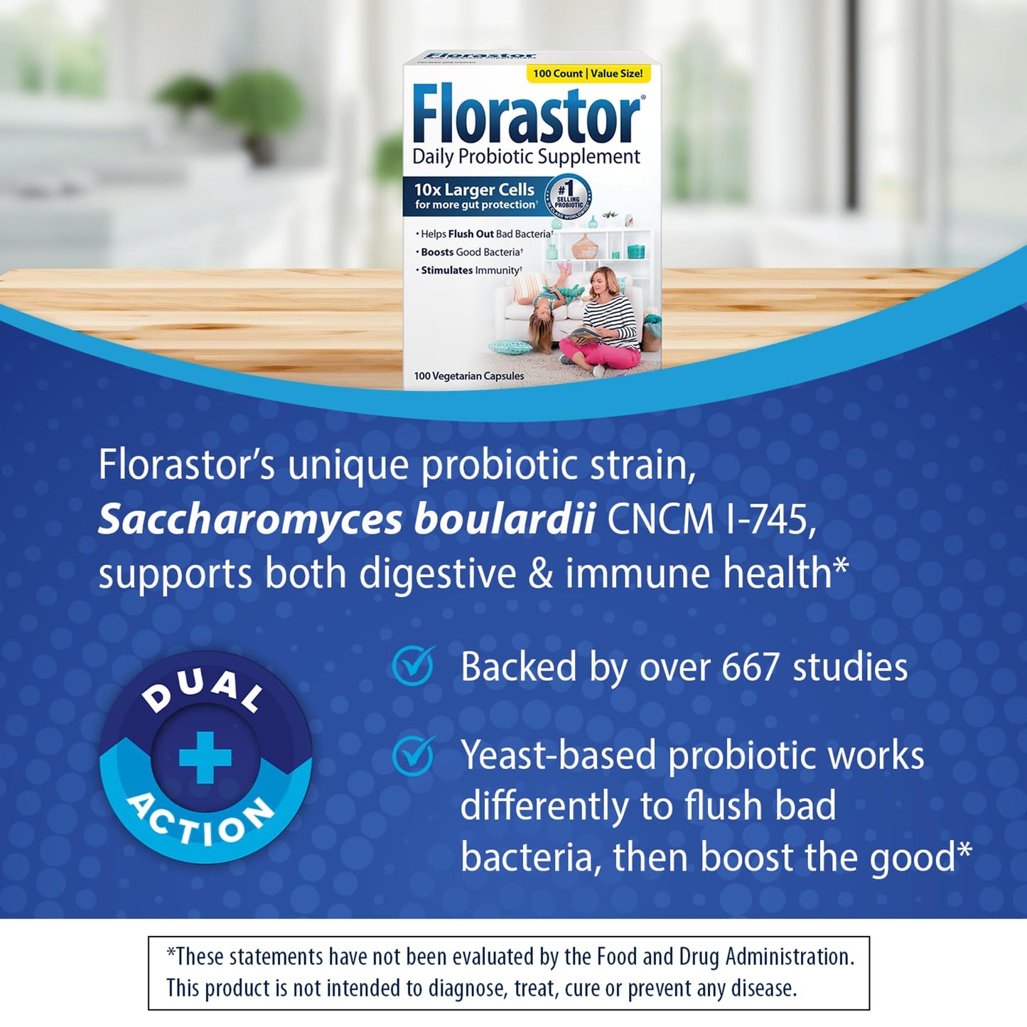 Florastor Probiotics – Saccharomyces Boulardii for Digestive Support