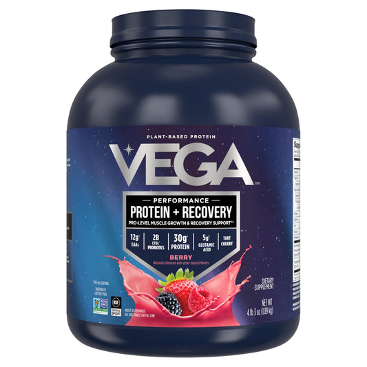 Vega Sport Protein – Berry, Vegan Plant-Based, NSF Certified, 4 lb