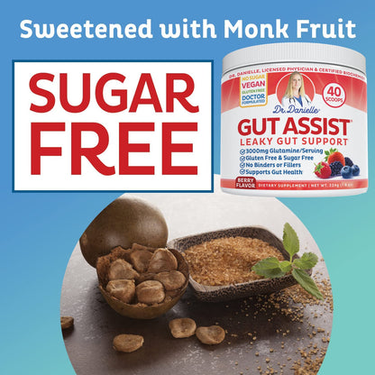 Dr. Danielle Gut Assist – Leaky Gut Repair & Digestive Support – Berry (69 characters)