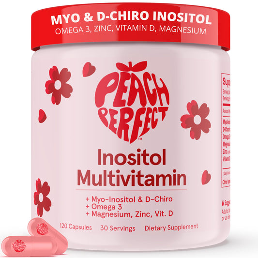 Peach Perfect Inositol Multivitamin for Women - Hormone & Mood Support
