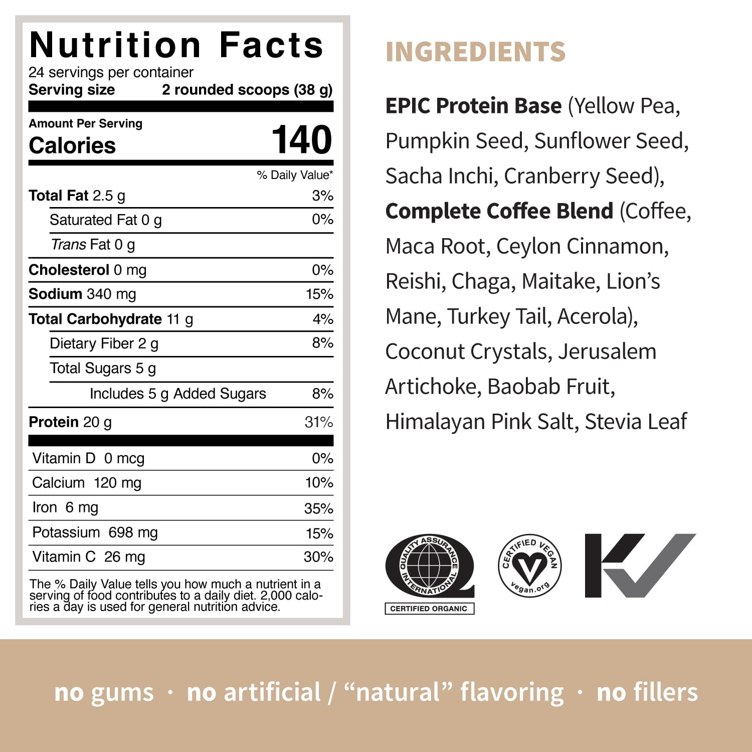Sprout Living Coffee Protein Powder – Organic, Vegan, Adaptogens – 2 lb
20g Plant Protein | Real Coffee + Adaptogens | Organic | Vegan | 2 lb Bag