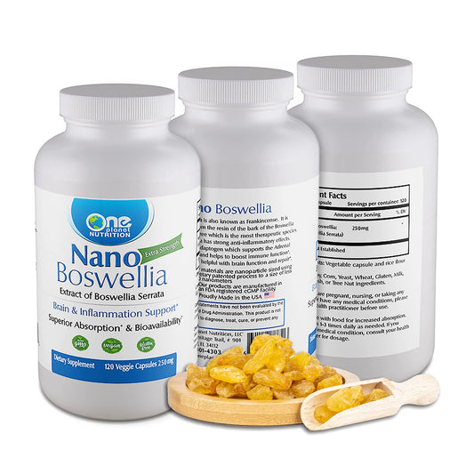 Nano Boswellia 250mg – Cognitive, Brain & Inflammation Support 120 Ct (69 characters)