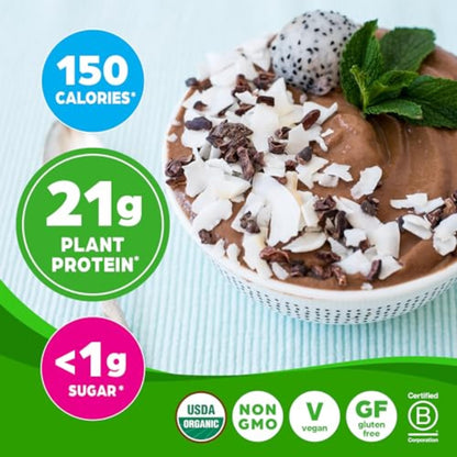 Orgain Vegan Protein – Creamy Chocolate Fudge, 21g Protein, 2.03 lb