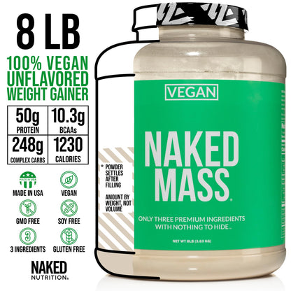 IRONVEGAN Gainer – Vanilla Plant-Based Mass Protein with Superfoods