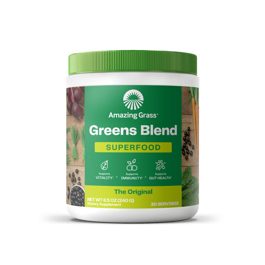 Amazing Grass Greens – Organic Superfood with Spirulina & Probiotics