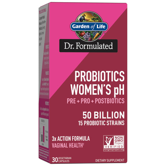 Garden of Life 3-in-1 Women’s Probiotic – Gut, Immune & Vaginal Health