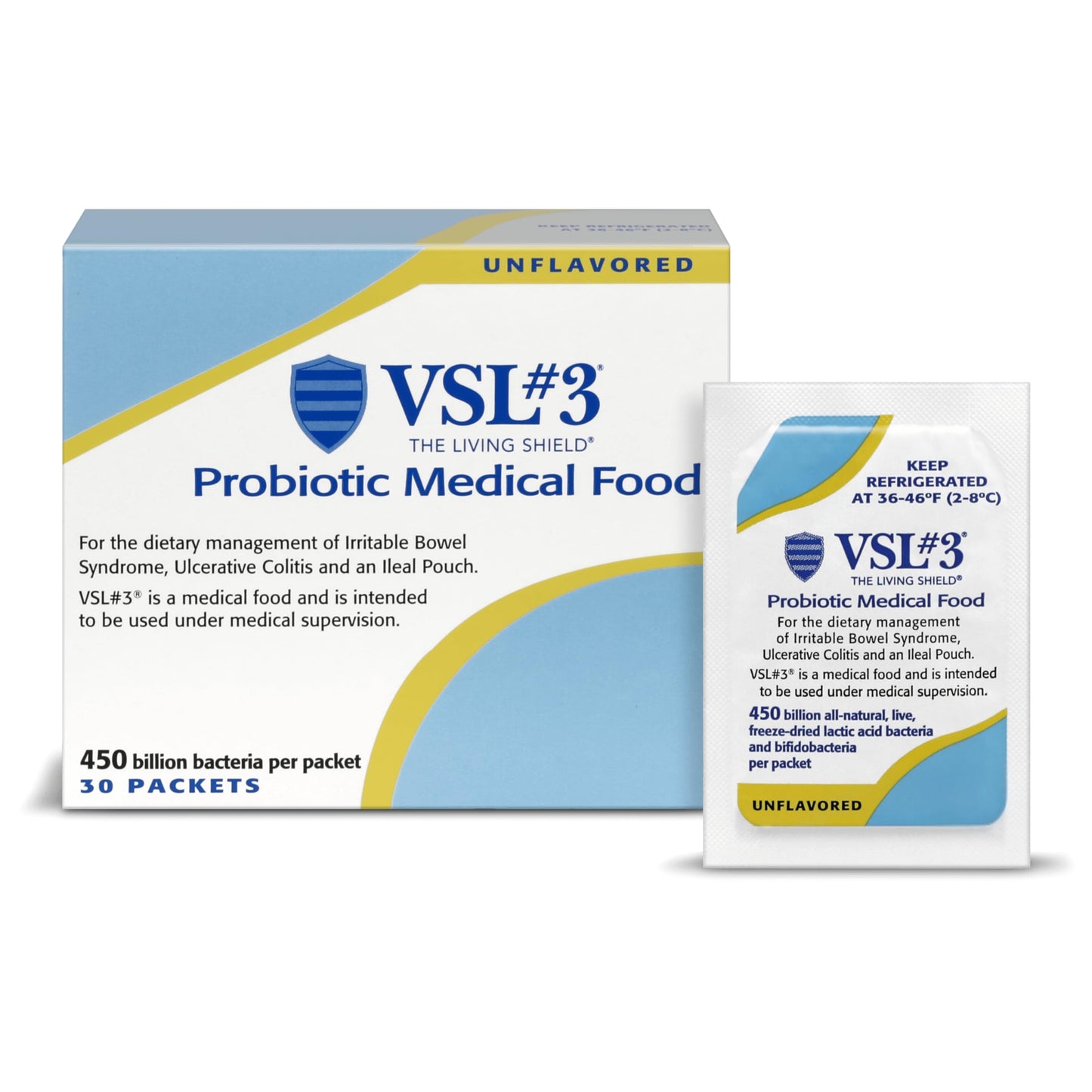 VSL#3 Probiotic Powder – 450B CFUs for IBS, UC & Gut Health Support