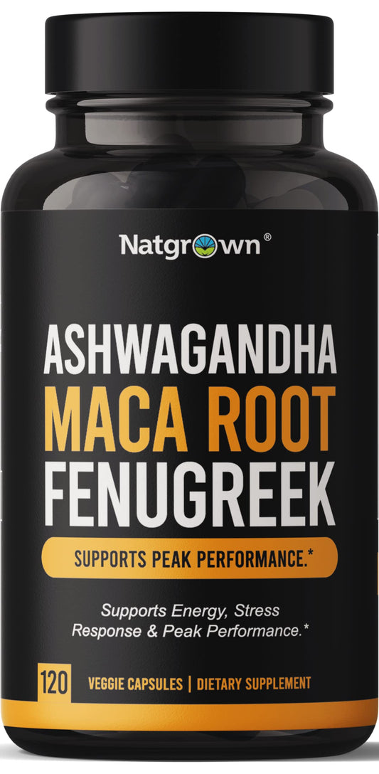 Natgrown Ashwagandha Maca Fenugreek – Hormone & Energy Support