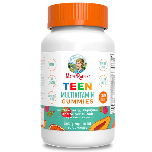 MaryRuth Teen Multivitamin Gummies – Vegan, Sugar Free, 60 Count