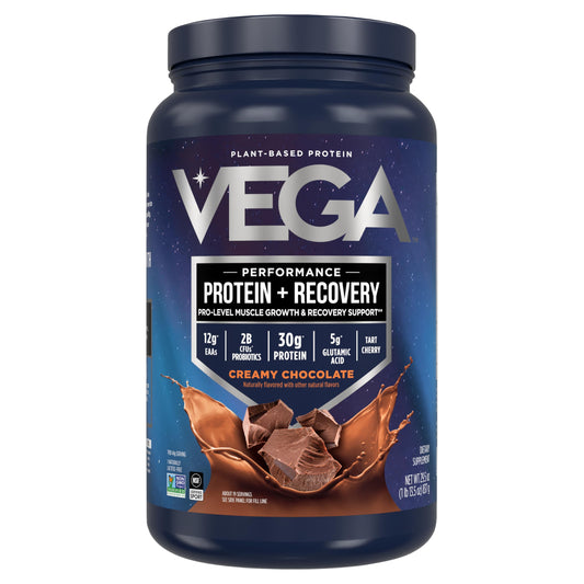 Vega Sport Chocolate Protein Powder – Vegan, NSF Certified – 29.5 oz
30g Plant Protein | Recovery + Probiotics | NSF Certified | Chocolate | 29.5 oz

