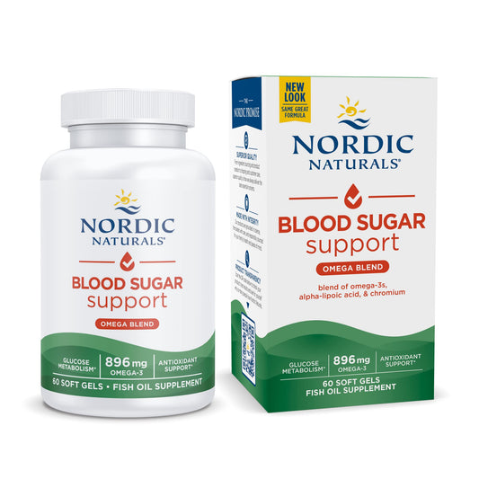 Nordic Naturals Blood Sugar – Omega-3, ALA & Chromium – 60 Softgels (69 characters)
